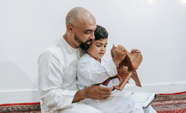 Diverse group of LGBTQ+ Muslims holding hands in solidarity, symbolizing the intersection of faith and identity