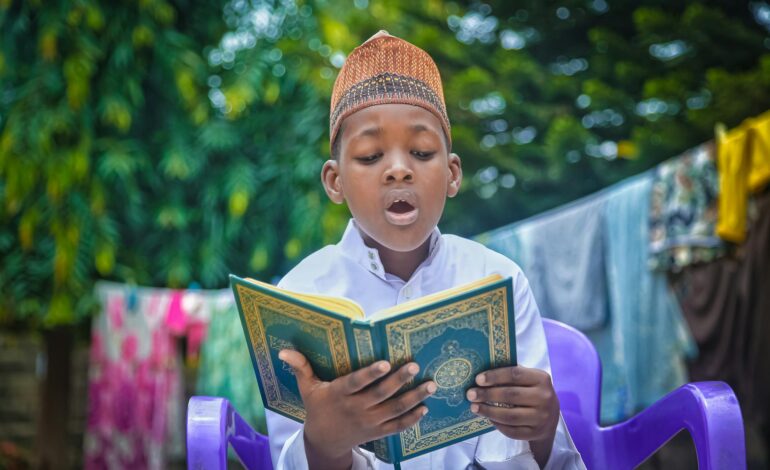 Traditional African spiritual practices meeting Islamic teachings in West Africa, showing cultural synthesis and religious dialogue