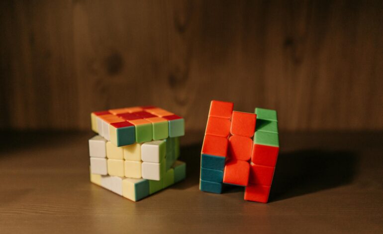 Logical fallacies and religious indoctrination represented by interconnected puzzle pieces showing flawed reasoning patterns