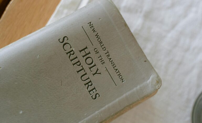 Ancient religious symbols and modern weapons representing holy wars throughout history